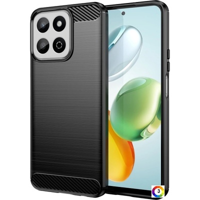 Huawei Honor 200 Smart 5G Ударостойчив Carbon Fiber Калъф и Протектор