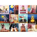 EUROGRAPHICS - Puzzle Funny Bunnies - 1 000 piese