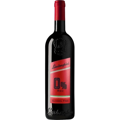Lamborghini Still Red Merlot Alcohol Free 0% 0,75 l (čistá fľaša)