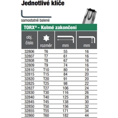 Bondhus L-klíč T45 torx 32845