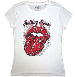 The Rolling Stones Tattoo Flash White L Дамски Риза (RSTEE14LW03)