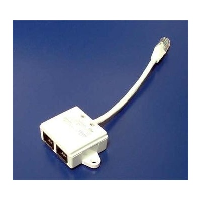 CABLE ROZDVOJKA UTP RJ45, 2xF-1xM, Y, (2porty 10/100MBPS), kabel 10cm (T-MOD adapter) smd2