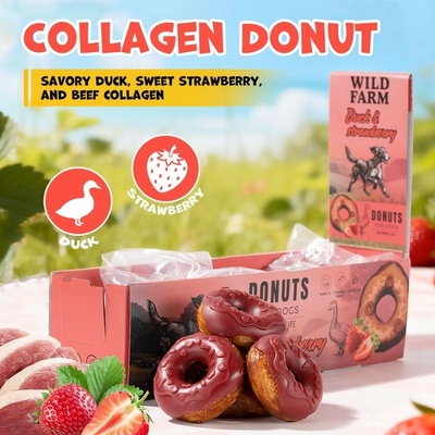 WILD FARM колагенов поничка с патица и ягоди, 7 см 10x50 г - лакомство за кучета