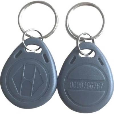 Přívěsek na klíče RFID EM 125 kHz, šedý, čip EM4100 TK4100 SEBURY TAG2