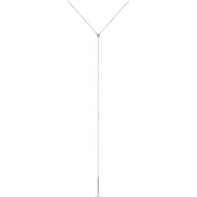 Klenota s bezel diamantem v bílém zlatě k0671012