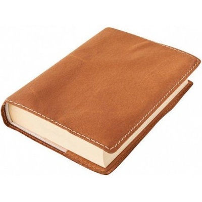 Kožený obal na knihu Klasik M 22,7 x 36,3 cm kůže ořechová