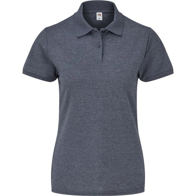 Fruit of the Loom Polokošile Lady-Fit 65/35 Polo krátký rukáv dámská COT-163212t4100 Melír vintage navy