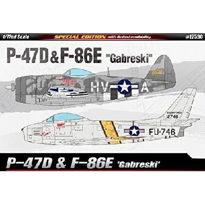 Academy 12530 P-47D+F-86E Gabreski 1:72