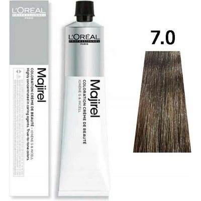 Loreal Majirel Trwała barva na vlasy - odstín 7.0 středně blond 50 ml