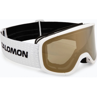 Salomon Детска скиорска маска Salomon Lumi Acces Jr white/flash gold