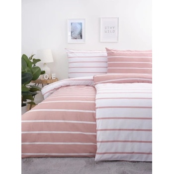 MKLozkoviny.sk bavlna obliečky na 2 postele Kamala růžové 140x200 70x90