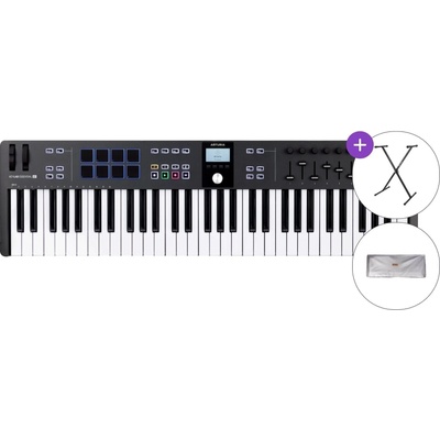 Arturia KeyLab Essential 61 mk3 SET Миди клавиатура Black (KEYLAB-ESSENTIAL-61BK-MK3-SET)