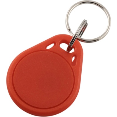 Přívěsek na klíče RFID 13 56 MHz čip Classic 1K voděodolná Červená