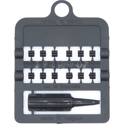 E-Z Split Ring Kroužky, průměr 4 mm černé 12ks