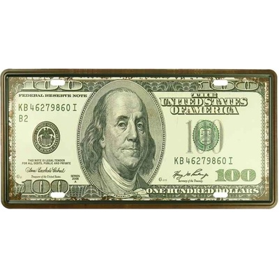 Plechová Tabula 100 US DOLLARS