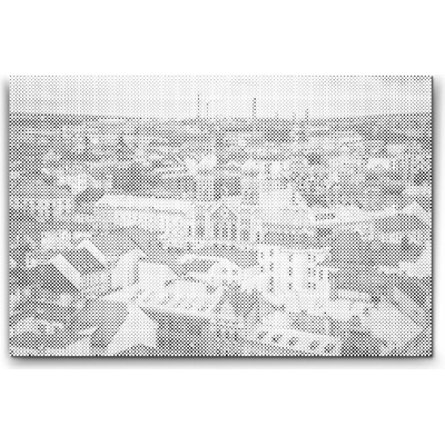 Painting Queens Painting Queens Výhled na město Plzeň, 40 × 60 cm, s rámem