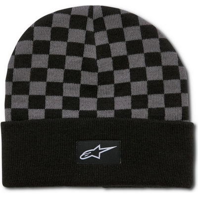 Alpinestars čiapka Checkered Cuff beanie čierna/sivá