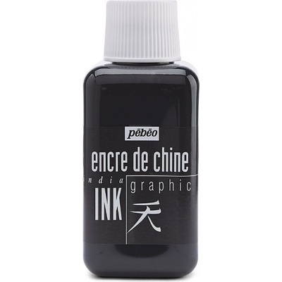 Pébéo Chinese Рисуване с мастило Black 250 ml (69.1873)