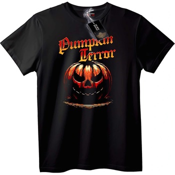 NOONEBRAND Тениска Ужас с Тиква - 3XL, Black