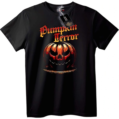 NOONEBRAND Тениска Ужас с Тиква - 3XL, Black