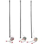 Flamingo Toy Mishka Dangler Mouse Multiple colours - играчка за котки, въдичка с платнена мишка и звънче - 1 бр, Белгия - 504231