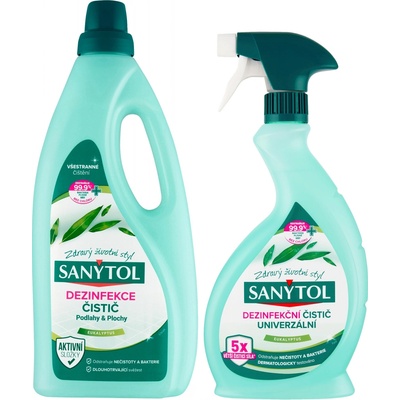 SANYTOL DUOPACK Dezinfekce Podlahy 1l + sprej univerzal 500 ml – Zboží Dáma SANYTOL DUOPACK Dezinfekce Podlahy 1l + sprej univerzal 500 ml – Zboží Dáma