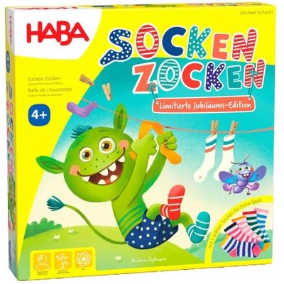 HABA Детска настолна игра Щастливи чорапи - голямо сортиране от 4 години (2011722003)