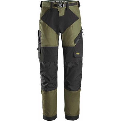 Snickers Workwear kalhoty FlexiWork khaki zelená