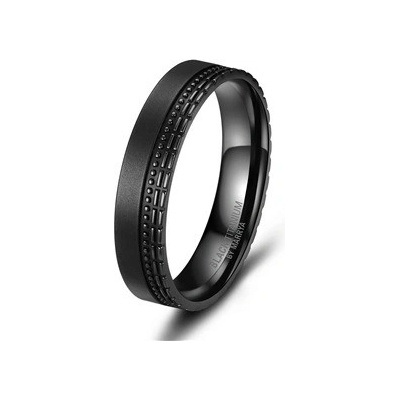 Marrya Snubní prsten BLACK TITANIUM BT 10P
