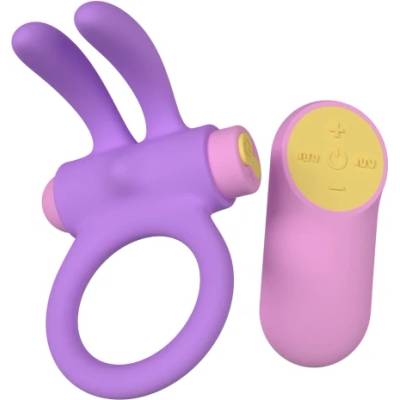 Party toys Вибриращ пенис пръстен с дистанционно Party Color Riny