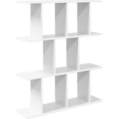 vidaXL Стенен рафт Бяло 80 x 20 x 96 см Инженерна дървесина (8012204)