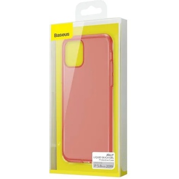 Baseus Jelly Liquid Silica Gel Case - силиконов (TPU) калъф за iPhone 11 Pro (червен) (WIAPIPH58S-GD09) (WIAPIPH58S-GD09)