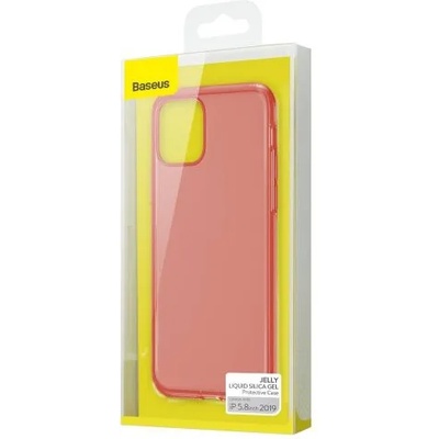 Baseus Apple iPhone 11 Pro Jelly Liquid Silica Gel cover transparent red (WIAPIPH58S-GD09)