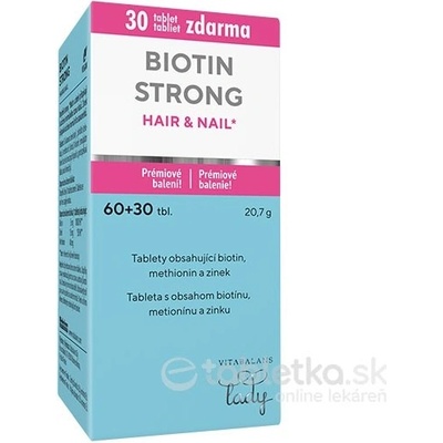 Biotin Strong Hair & Nail 60 + 30 tabliet