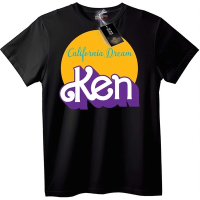 NOONEBRAND Тениска Калифорния мечта Кен - XS, Black