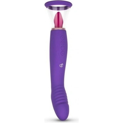 EasyToys Pleasure Pump with G Spot Vibrator pumpa se stimulačním jazýčkem a vibrátorem na bod G