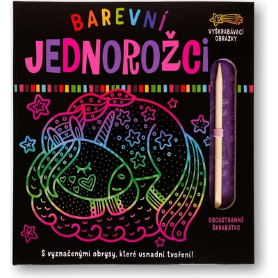 Barevní jednorožci Vyškrabávací obrázky