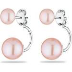 Swan Сребърни обици със сладководни розови перли CA5048E-PINK Swan