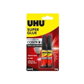 UHU Моментно лепило Glue Control 2 х 3г