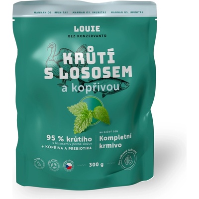 Louie krůtí s lososem a kopřivou 300 g