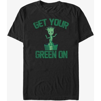 ZOOT. Fan Черна унисекс тениска Get Your Green On Groot Guardians of the Galaxy ZOOT. FAN Marvel ZOOT. Fan | Cheren | МЪЖЕ | L