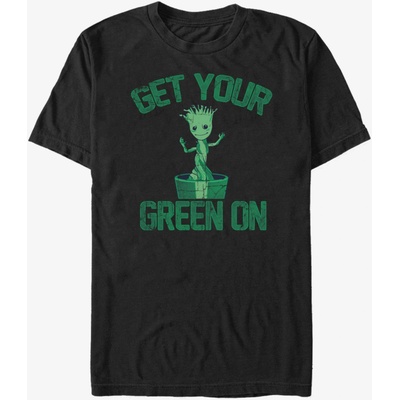ZOOT. Fan Черна унисекс тениска Get Your Green On Groot Guardians of the Galaxy ZOOT. FAN Marvel ZOOT. Fan | Cheren | МЪЖЕ | L