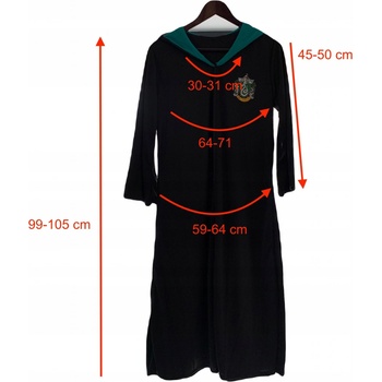 Amscan čarodejnícky plášť Slizolin Harry Potter