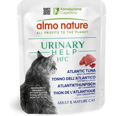 Almo Nature HFC Urinary Help tuňák tichomořský s brusinkami 6 x 50 g