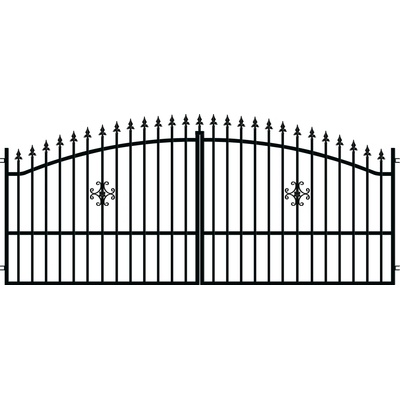 POLARGOS Двукрила оградна врата rodos (цената е за пълен комплект за монтаж) (rodos.150.350)