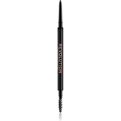 Makeup Revolution Precise Brow Pencil прецизен молив за вежди с четка цвят Brown 0.05 гр