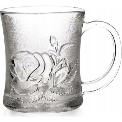 HOME Pohár sklenený RUŽA 220 ml
