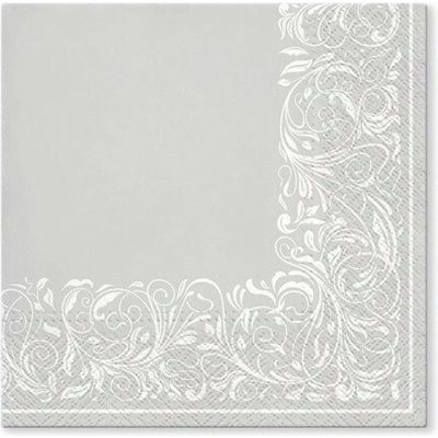 PAW Tete á Tete TL702808 Elegant Tangle Silver servítky 3V 20ks 33x33cm