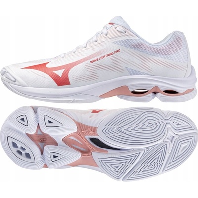 Mizuno Wave Lightning Elite W White/Rose Elegance/Lava Falls