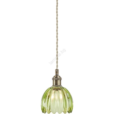 Markslöjd 109138 - Висяща лампа на кабел GOTA 1xE14/40W/230V димчато зелено/месинг (ML1614)